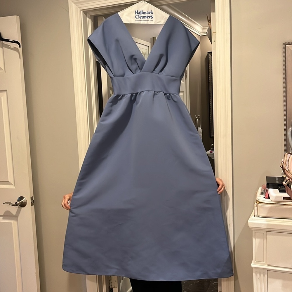 Amsale brideamaid’s dress - Kiernan - Dusk Blue